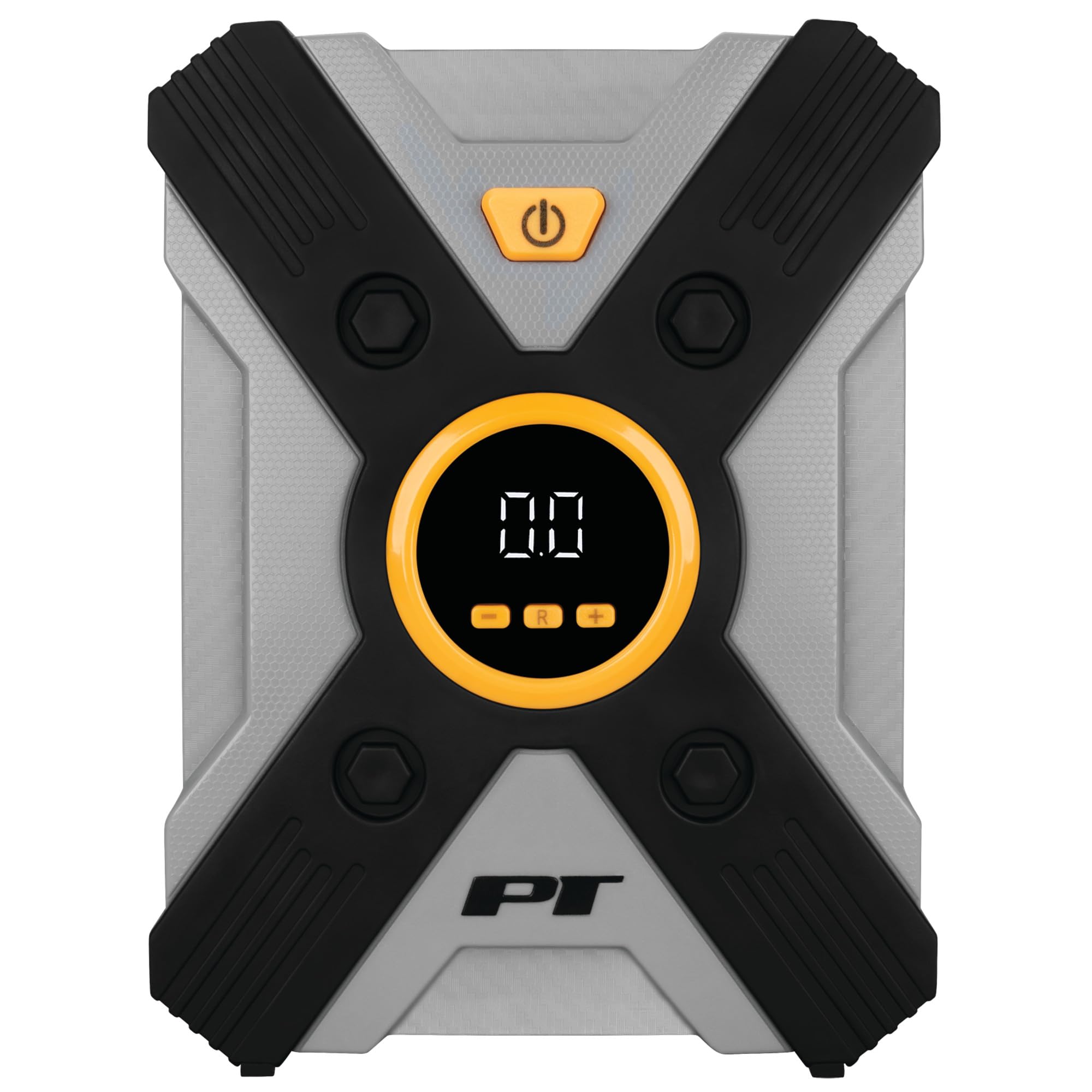 Vortex Performance Tool W7902 12V Digital Tire Inflator w/Auto Shut-Off, Lever-Locking Air Chuck, Long Power Cord, Three Nozzles, Gray