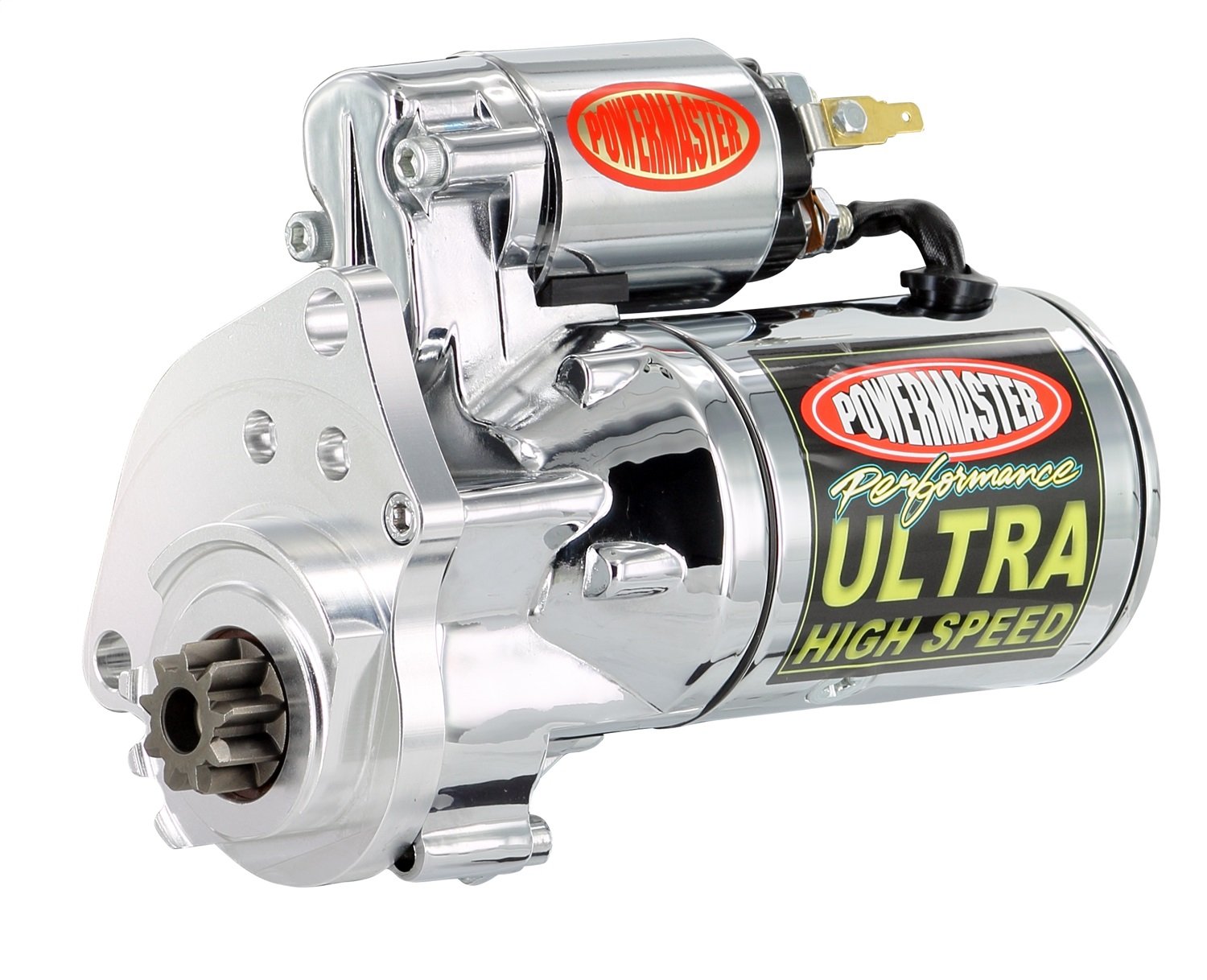 Chrome Powermaster 19463 Alternator (Ultra HS Mopar [SB & BB] Hemi with billet Black 2.2kw)