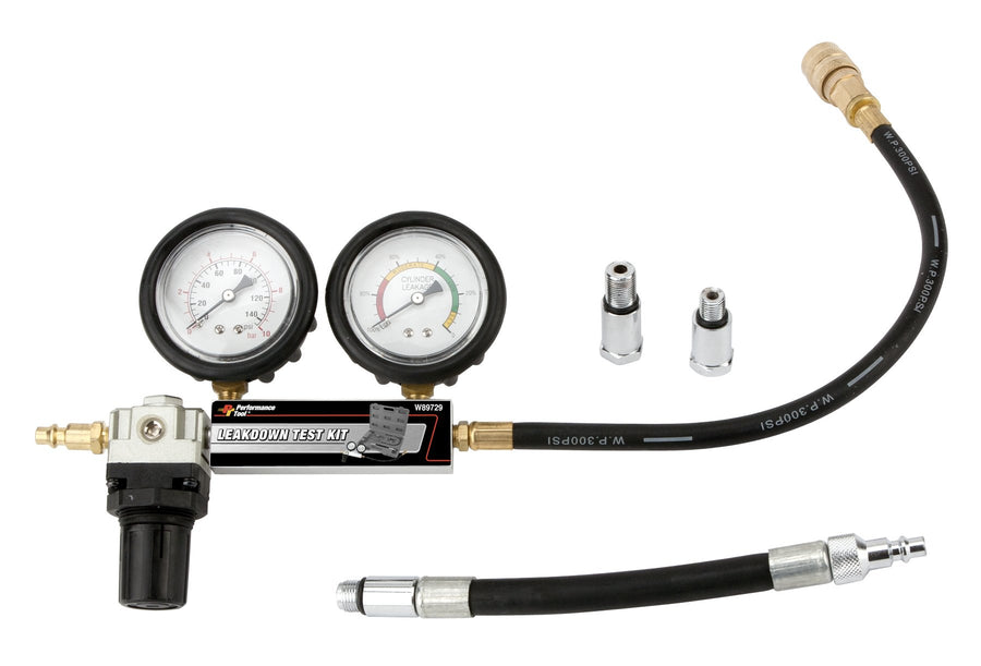Leak-Down Test Kit Performance Tool W89729 (Not a compression Tester), black