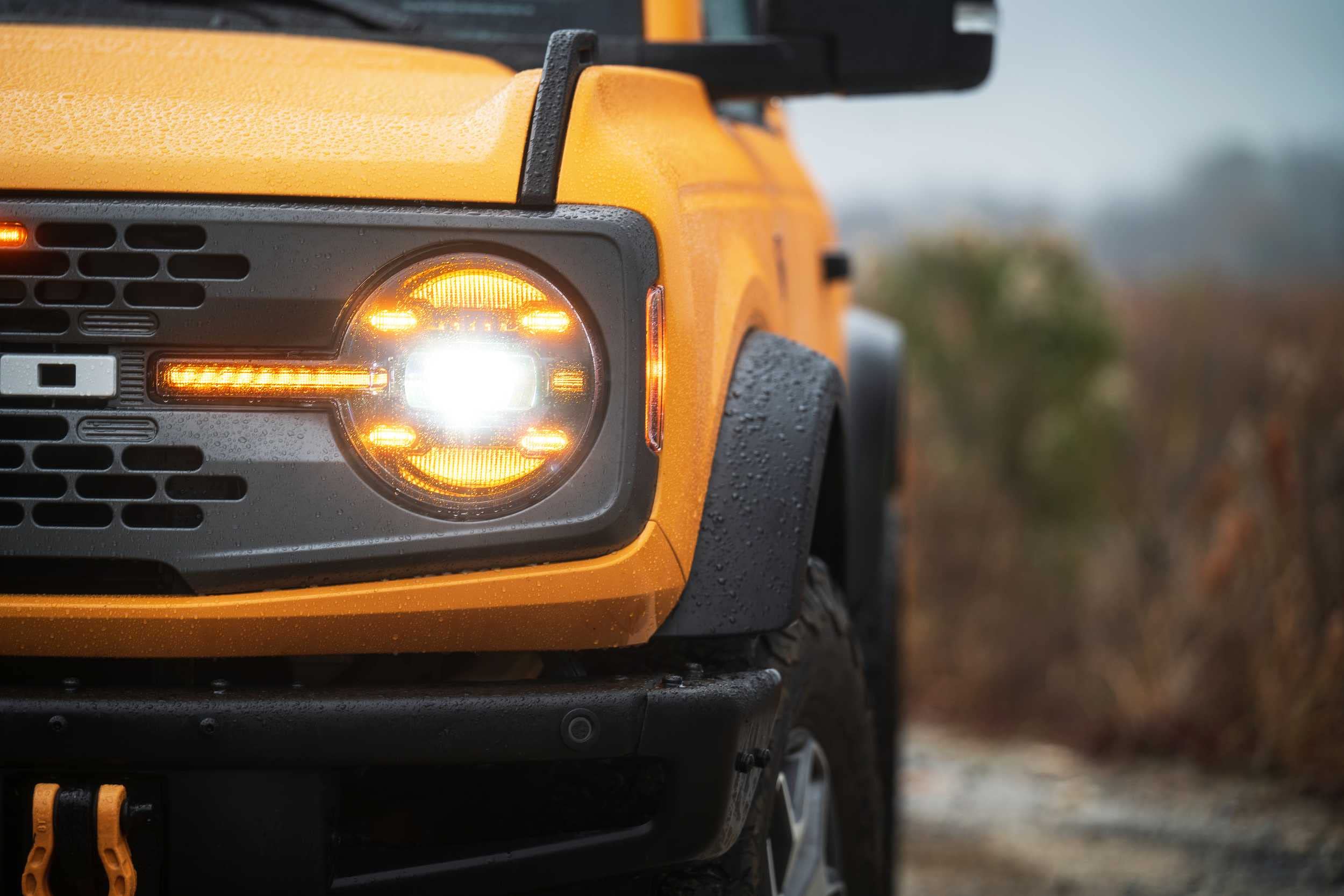 Morimoto XB LED Headlights Amber DRL Fits Ford Bronco 2021+ Plug and Play Headlight Assemblies (LF497-A)