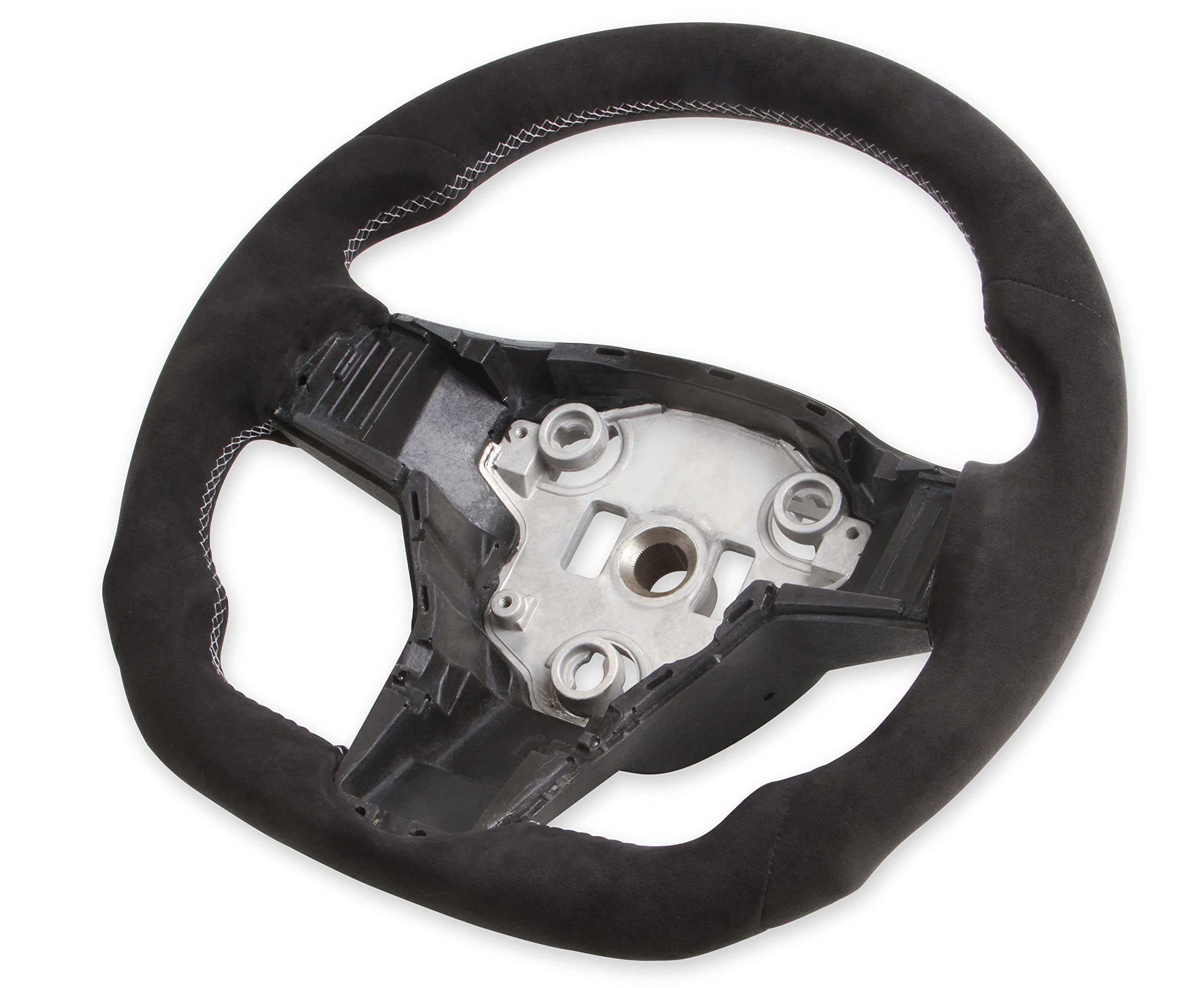 Synthetic Suede Wrapped Rekudo RK950-02 Steering Wheel