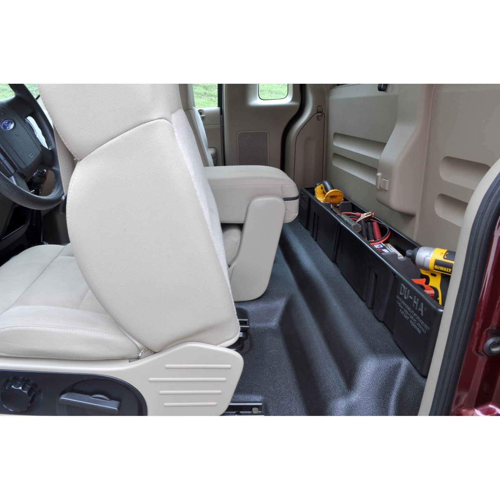 Behind-the-Seat DU-HA Storage Fits 04-08 Ford F-150 Regular Cab, Black, Part #20105
