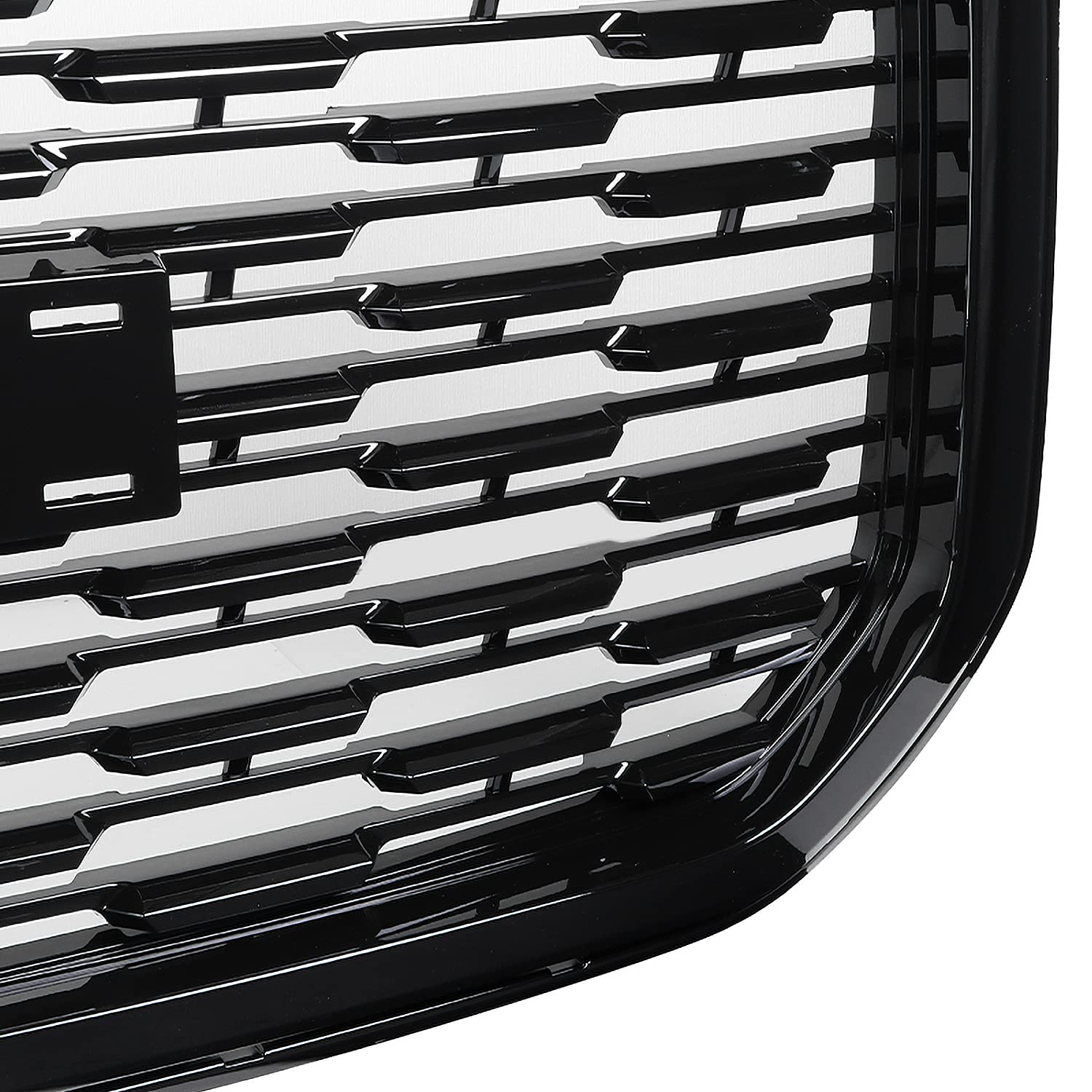Denali Style Mesh Front Hood Grill Grille Spec-D Tuning Compatible with 2015-2020 GMC Yukon/Yukon XL