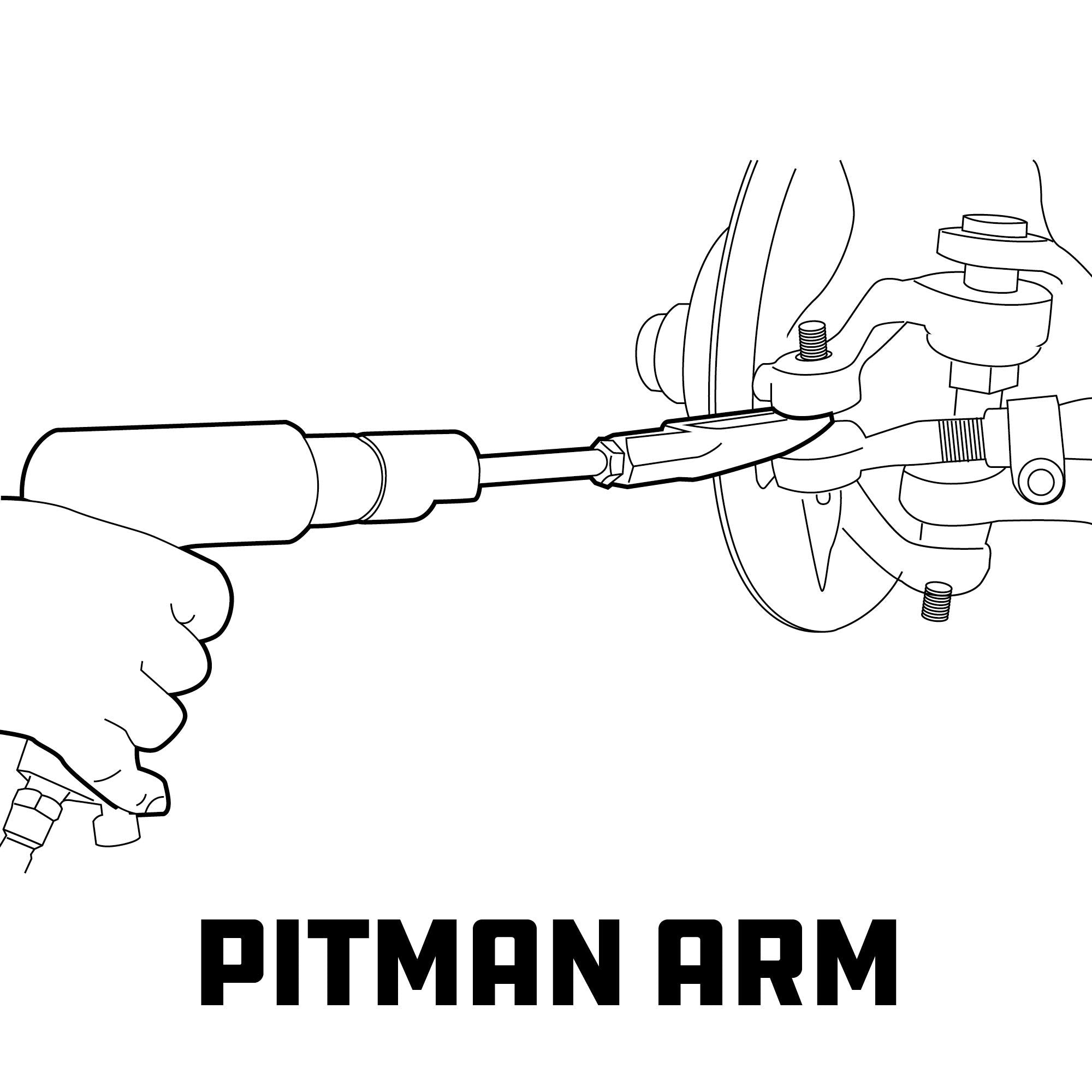 5 Piece Powerbuilt Front-End Fork Set, Pickle Fork Tools Set, Tie Rod, Ball Joints, and Pitman Arms-648646