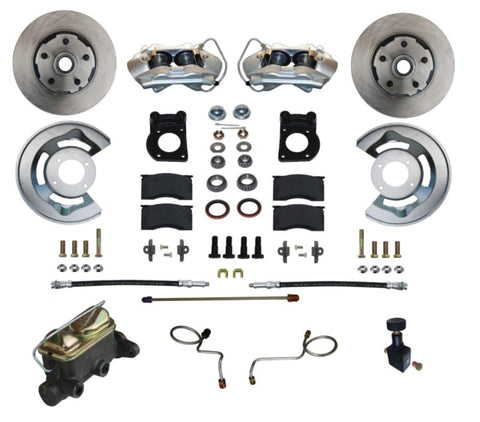 Manual Disc Brake Conversion LEED BRAKES 67-69 Ford - 4 Piston
