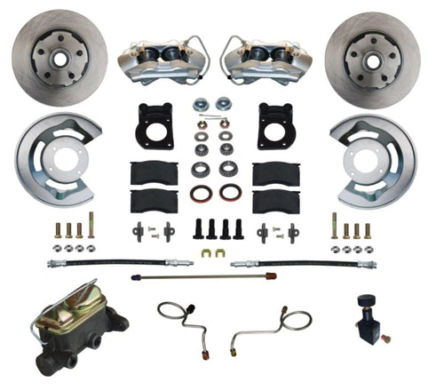 Manual Disc Brake Conversion LEED BRAKES 67-69 Ford - 4 Piston