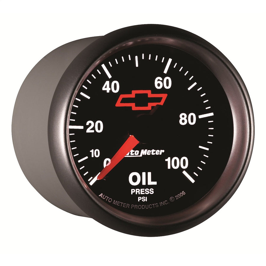 Auto Meter 2-1/16" 0-100 PSI Mechanical Oil Pressure Gauge GM Performance Parts Red