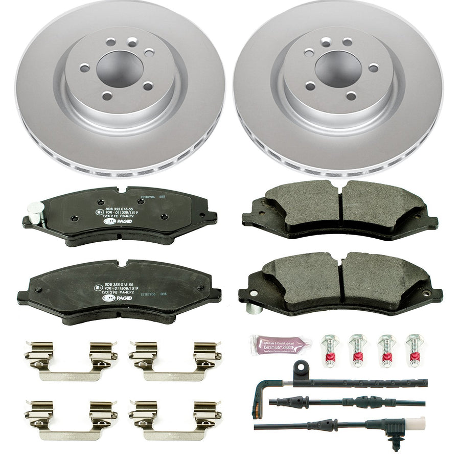 Power Stop ESK6228 Euro-Stop Front Brake Kit L& Rover Range Rover Sport For Land Rover Range Rover Sport 2010-2013 [Model Specific]