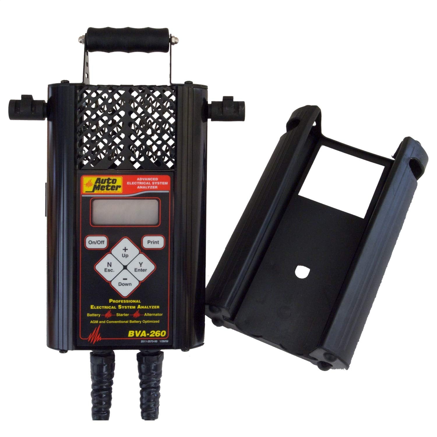 Handheld AutoMeter Electrical Sys Analyzer W/120 Amp Load & Bite Rite Clamps (BVA-260BR)