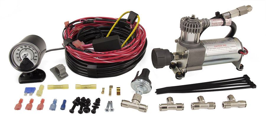 Air Lift Single LoadController On-Board Air System with Heavy-Duty Compressor - 25854
