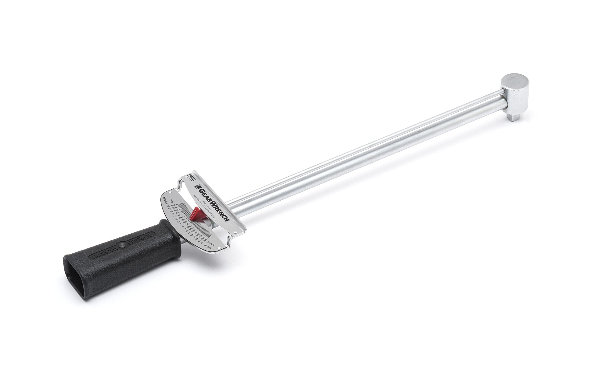 3/8" Drive GEARWRENCH Beam Torque Wrench 0-800 in/lbs. - 2956N, Black