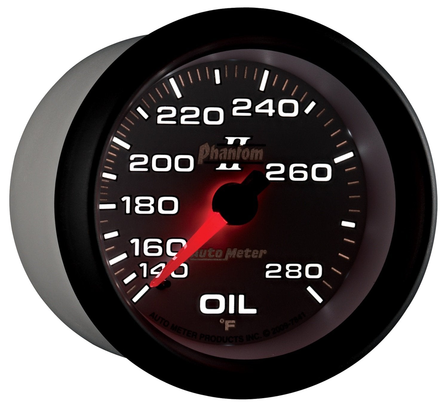 Auto Meter Phantom II 2-5/8" 140-280 F Mechanical Oil Temperature Gauge 7841