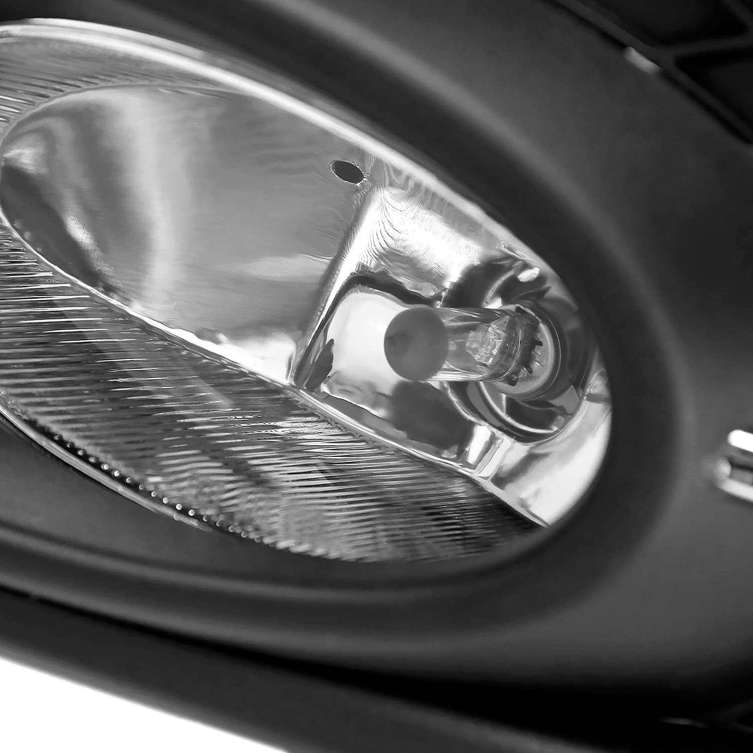 Fog Lights Spec-D Tuning Chrome Compatible with 2014-2015 Honda Civic 2 Door, L+R Pair Assembly