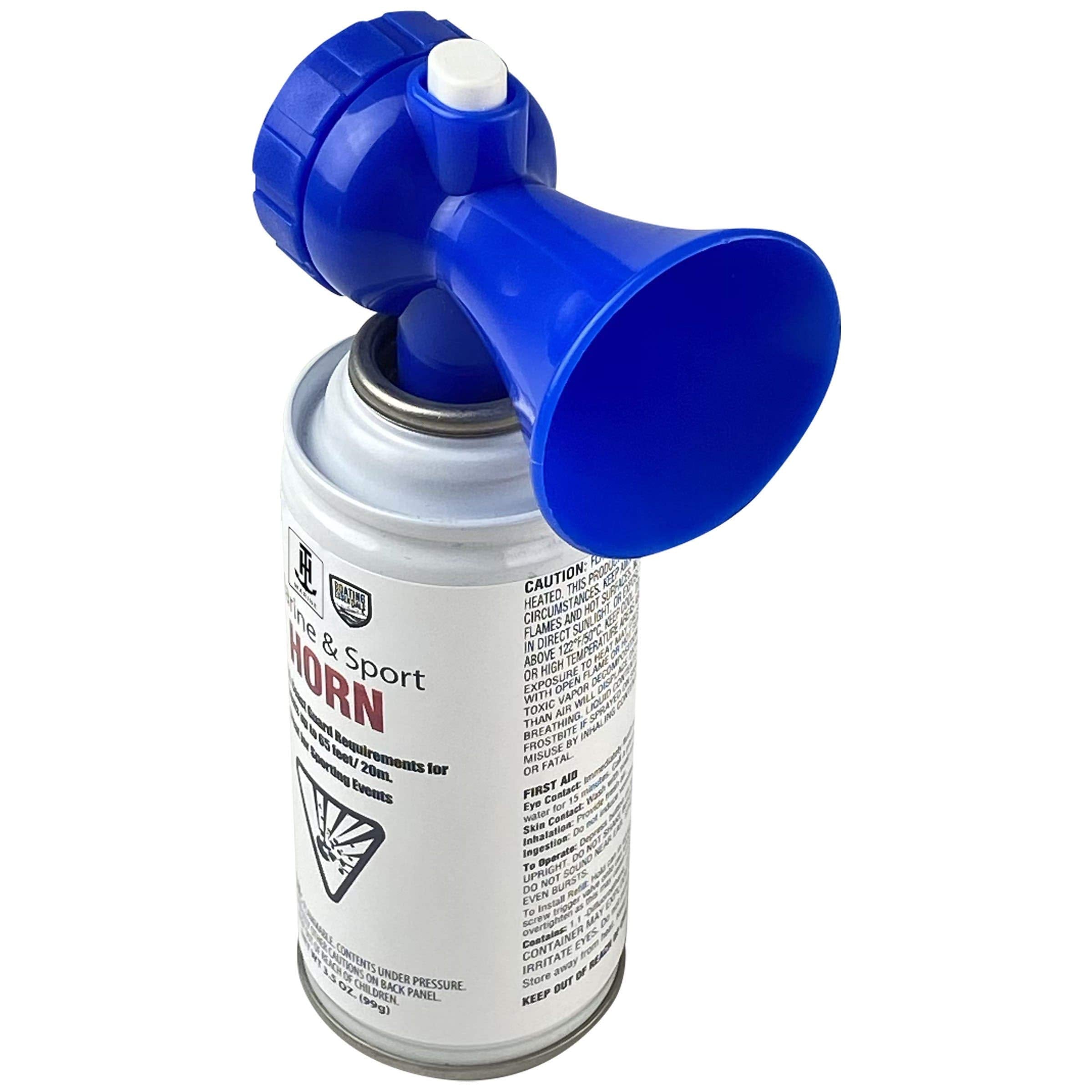 Marine & Sport Air Horn T-H Marine 3.5oz – USCG Approved Sound Signaling Device for Boats up to 65 Feet – Compact Push-Button Safety Horn for Marine Use, Sporting Events, Emergency Alerts