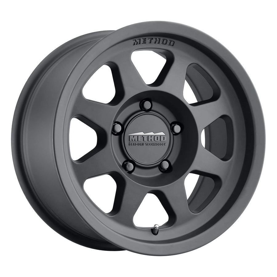 701 Method Race Wheels Matte Black 17x7.5" 5x160", 50mm offset 6.2" Backspace, MR70177556550