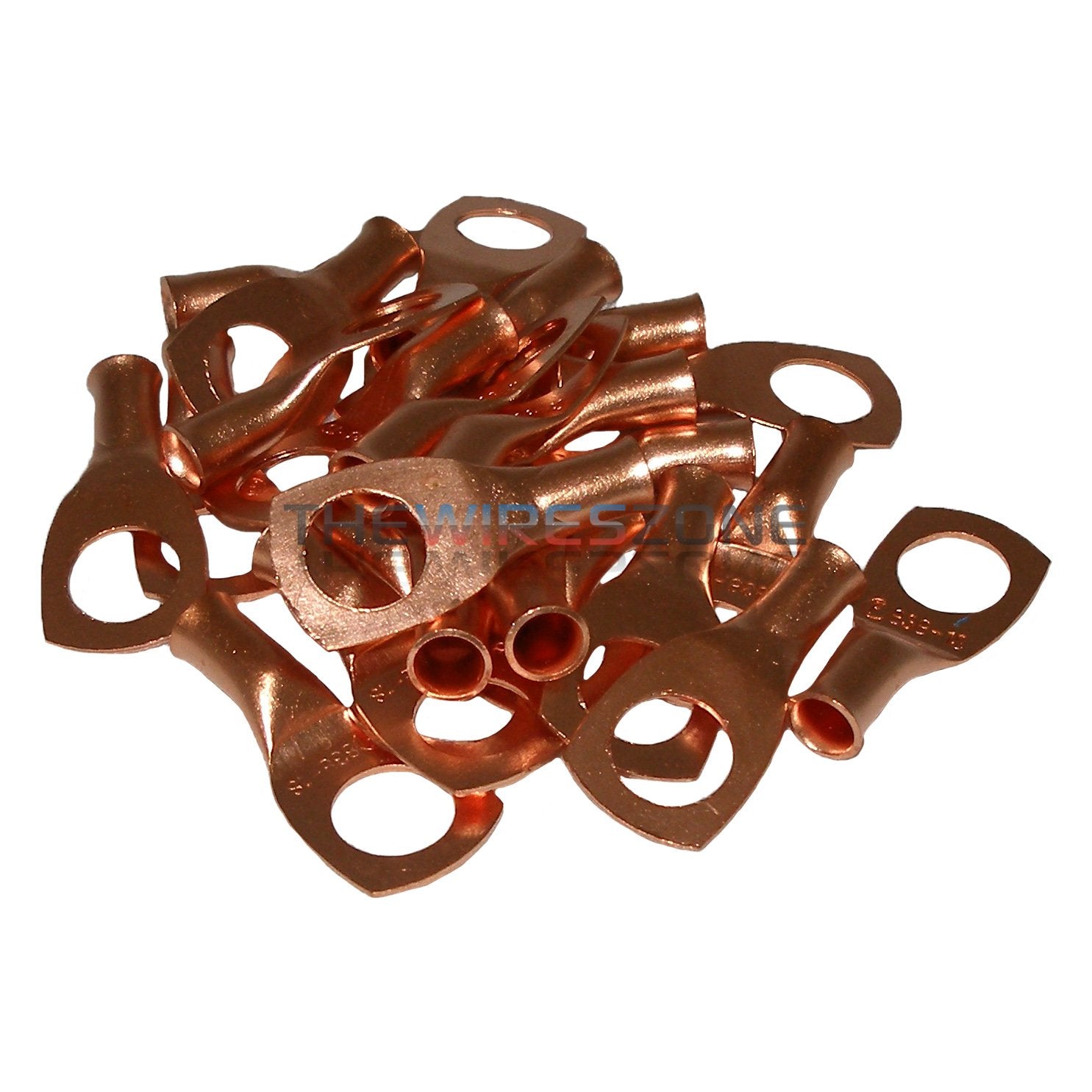 Copper Ring Terminal Install Bay 8 Gauge 3/8 Inch 25 Pack - CUR838