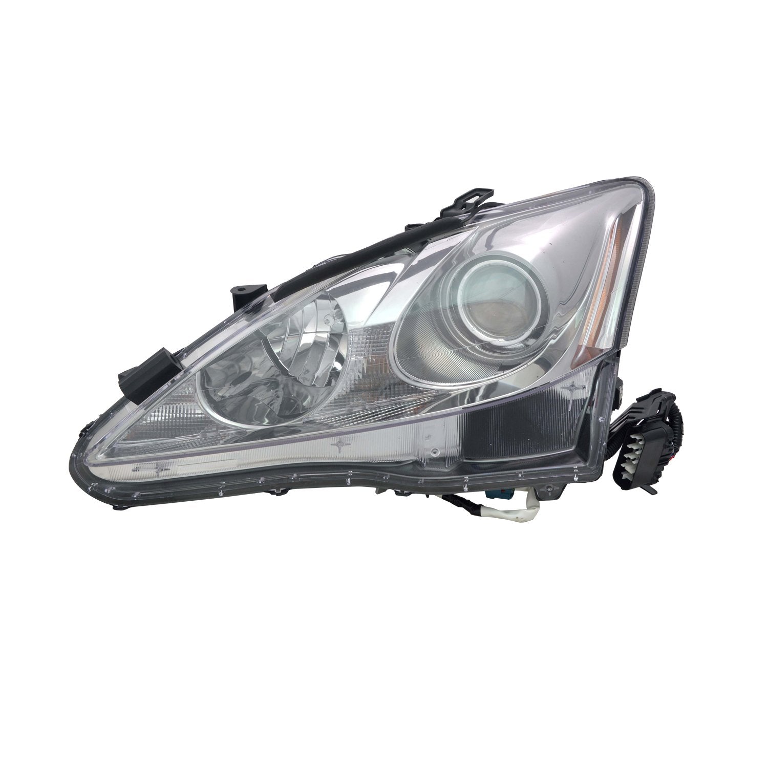 Left TYC Headlight Assembly Compatible with 2011-2013 Lexus IS250