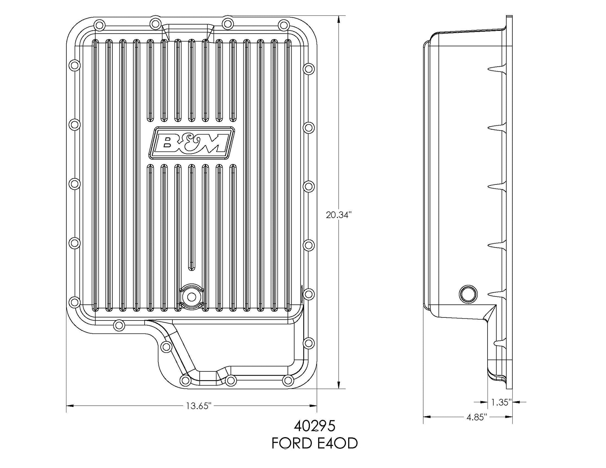 Cast B&M Deep Pan 40295