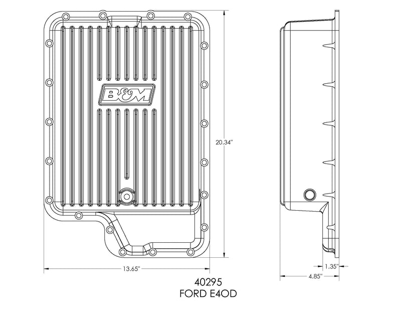 Cast B&M Deep Pan 40295