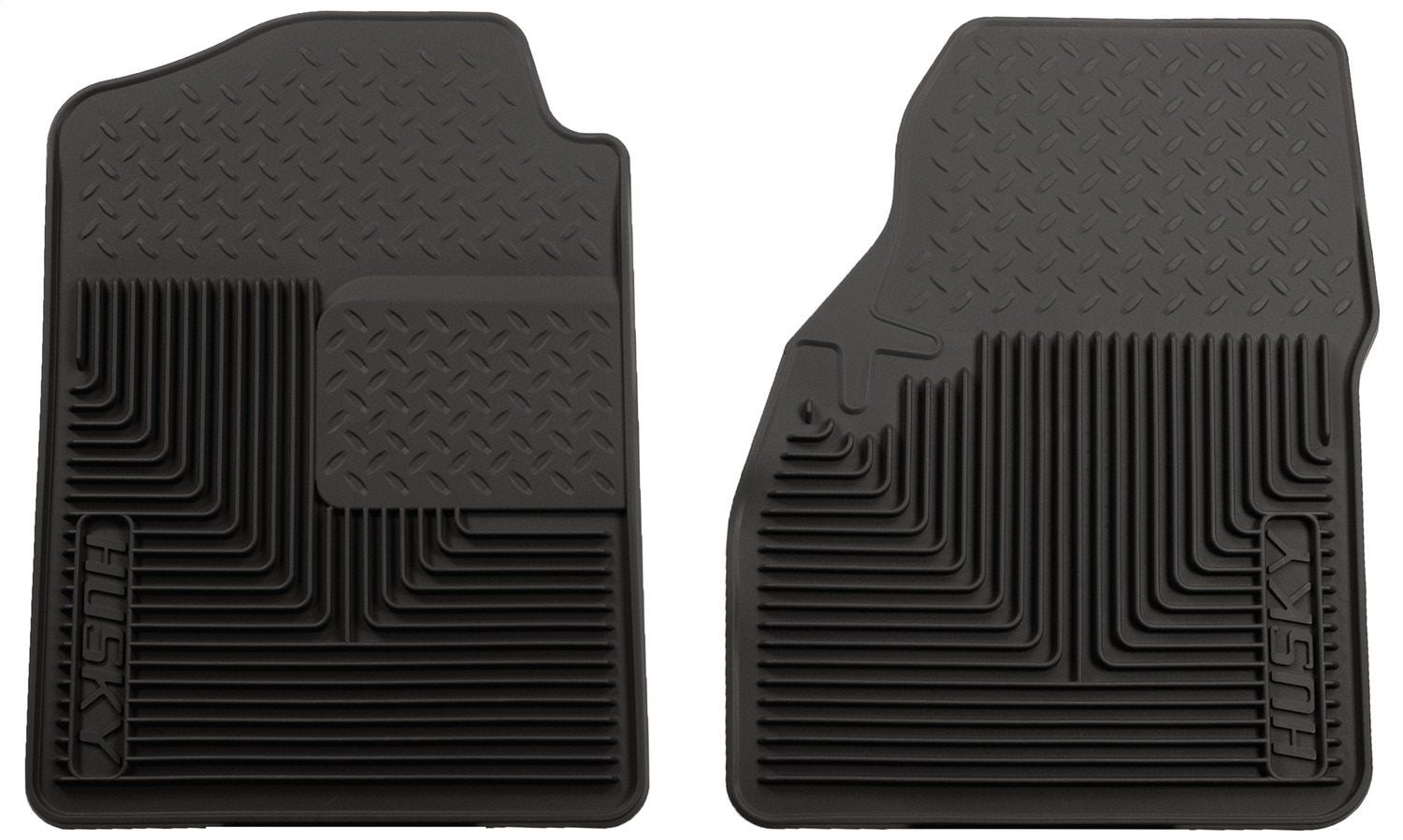 Heavy Duty Husky Liners Front Floor Mats | 2002-2006 Chevrolet Suburban/GMC Sierra 1500/2500/Tahoe/Cadillac Escalade, 1999-2007 Chevrolet Silverado, and More, Black | 51031