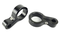 6061 T6 Aluminum Fleece Performance - 1/2in Routing Hole 1.5in Roll Bar Clamp - Black Anodized (FPE-RBC-1.5-0.5)