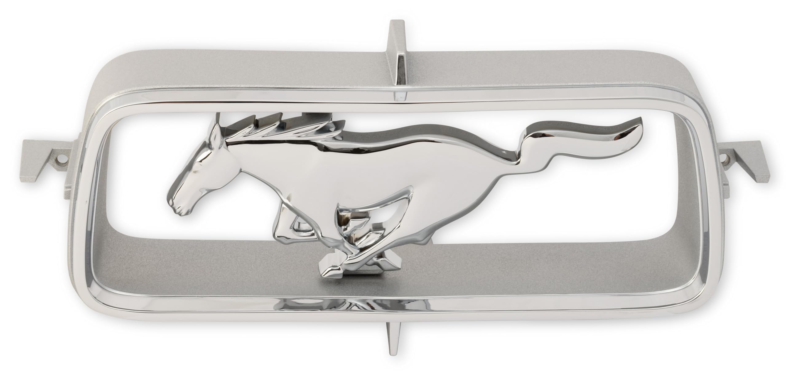 Horse & Corral Scott Drake Grille with Official Ford Running Horse Emblem in Chrome Finish, Compatible with 1967 Ford Mustang, Model C7ZZ-8213-A