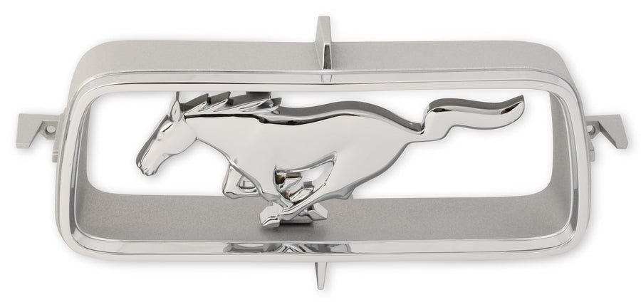 Horse & Corral Scott Drake Grille with Official Ford Running Horse Emblem in Chrome Finish, Compatible with 1967 Ford Mustang, Model C7ZZ-8213-A