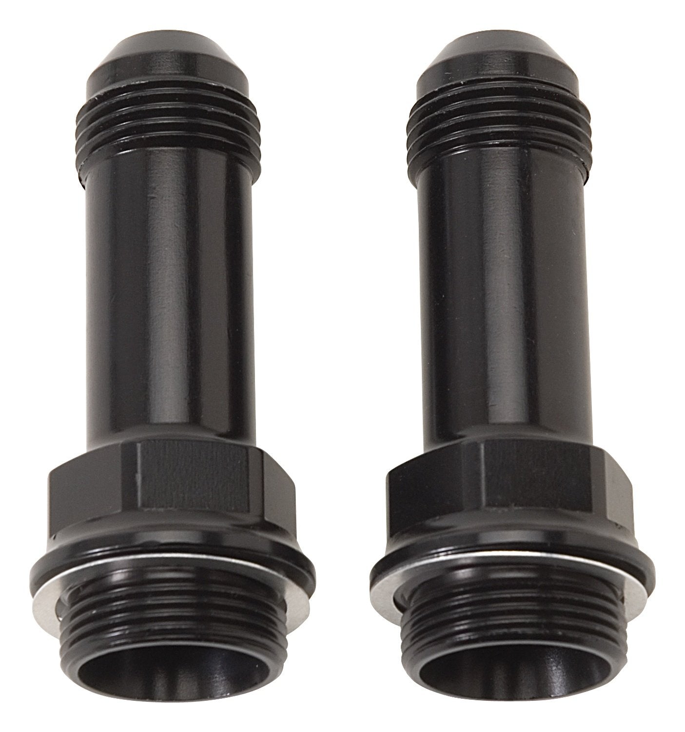 Edelbrock Adapter Fitting 640363 7/8" -20 X #6 An Male Flare Extended Carb Fitting W/Reduced Hex Blk Anodized