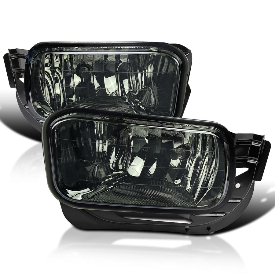 Fog Lights Lamps Spec-D Tuning Smoke Compatible with Dodge Ram 1500 2009-2012, 2010-2018 Ram 2500 3500, L+R Pair Assembly