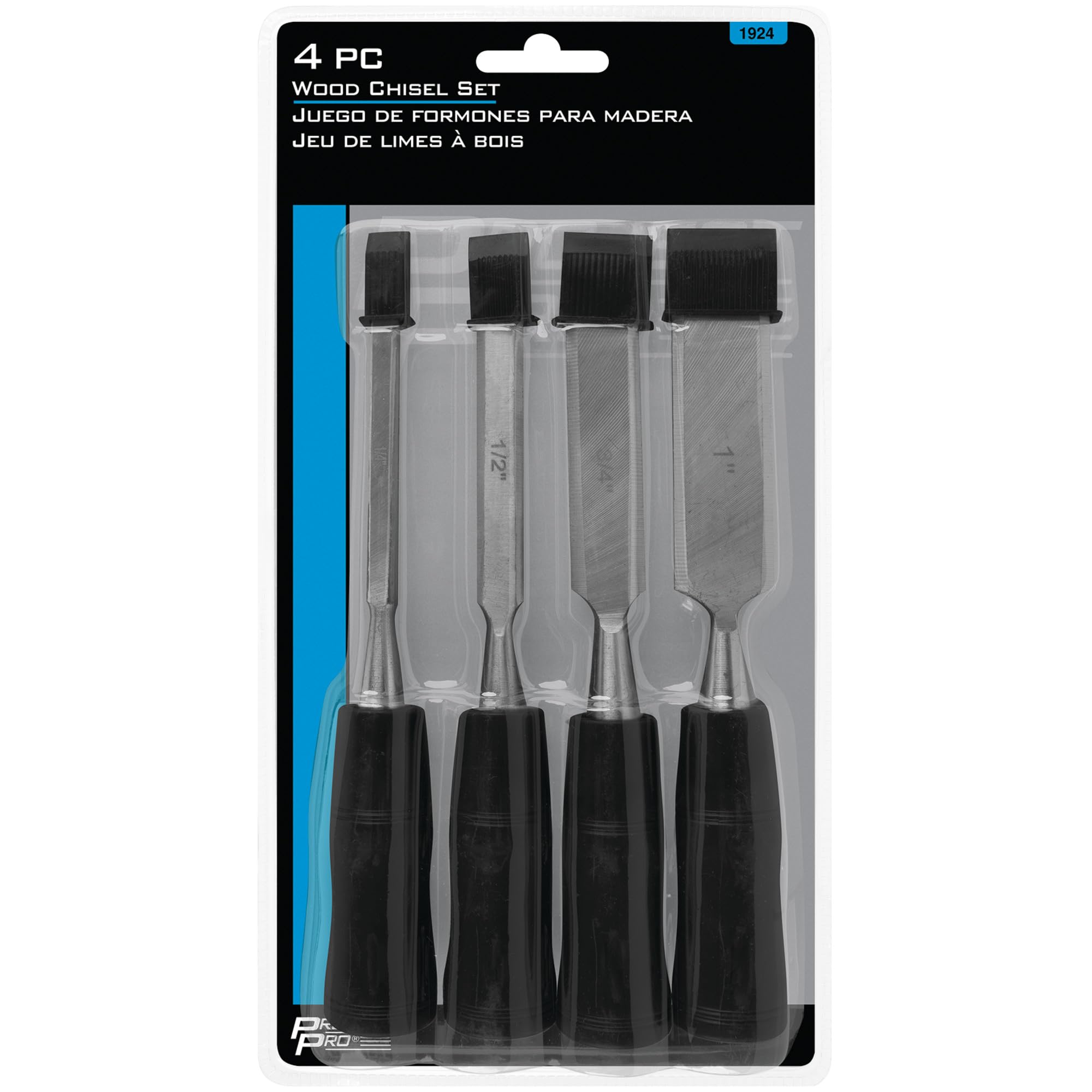 Performance Tool Wood Chisel Set 1924, 4-Piece