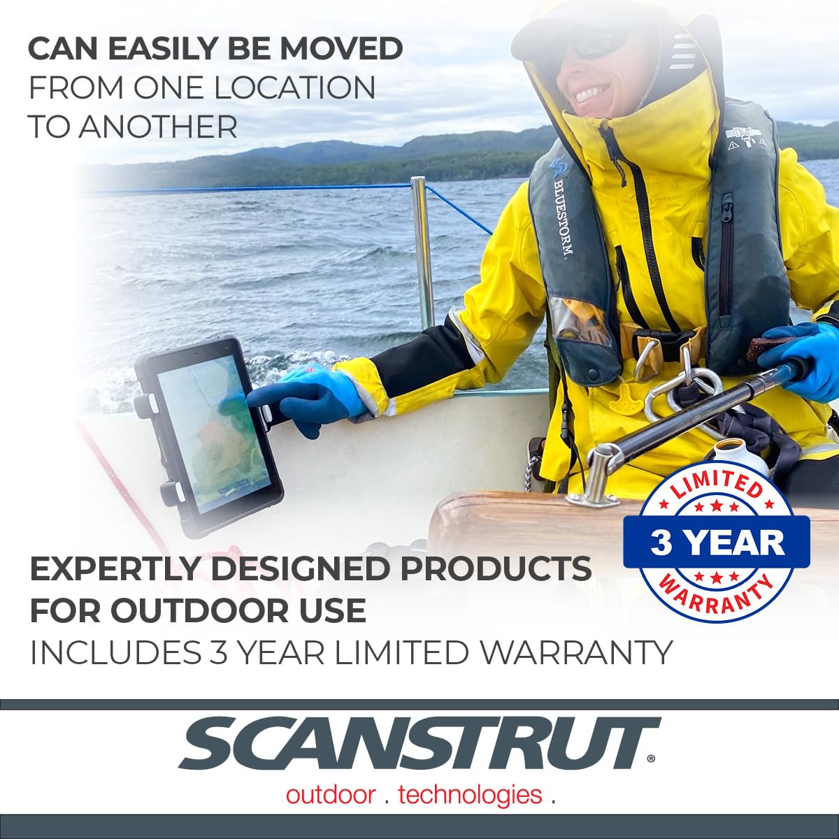 ROKK Mini Scanstrut for Tablet with Suction Cup Base RLS-508-405