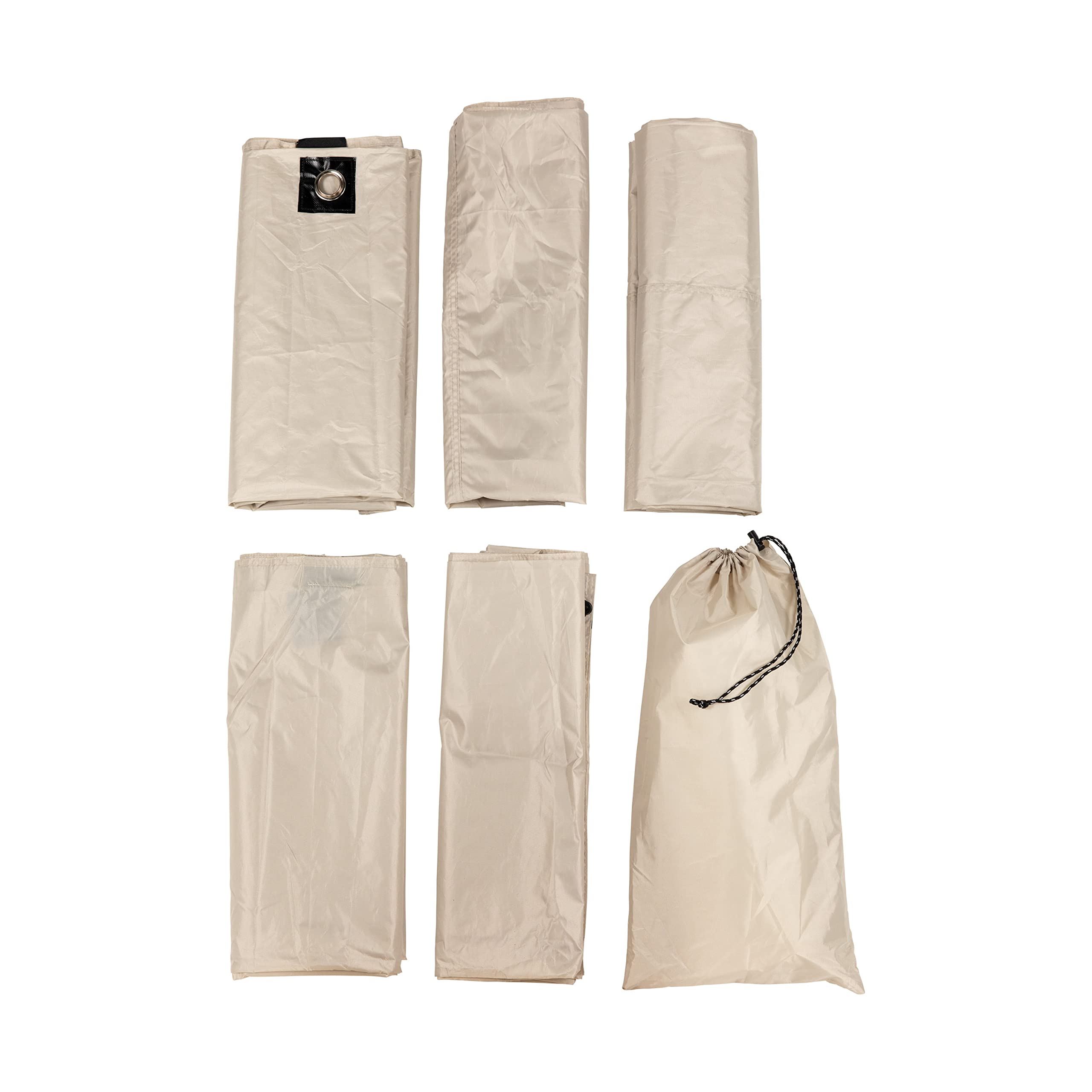 Lippert Gazebo Picnic and Camping Tent Wind Panels, Side Walls for Privacy, Brown (2021123290)