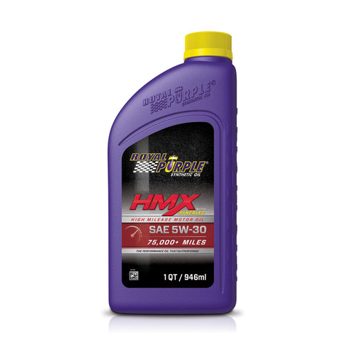 HMX SAE 5W-30 Royal Purple High-Mileage Synthetic Motor Oil - 1 Quart, (Case of 6)