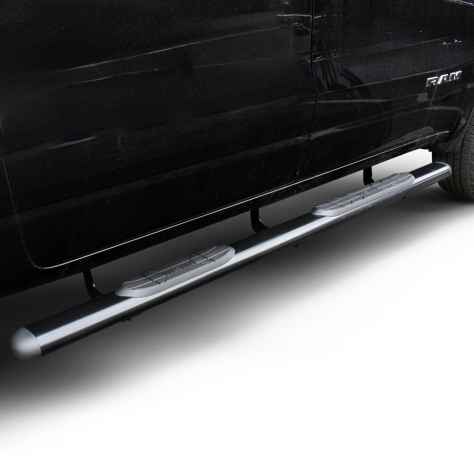 Westin Premier 22-2245 Oval Nerf Bar Mount Kit fits 2019-2025 Ram 1500 QuadCab Crew Cab (Exc 1500 Classic) Black Pair