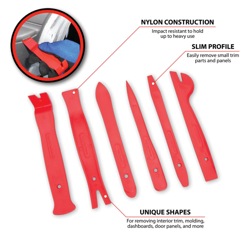6 pc. Mini Panel Removal Tool Set Performance Tool W83200