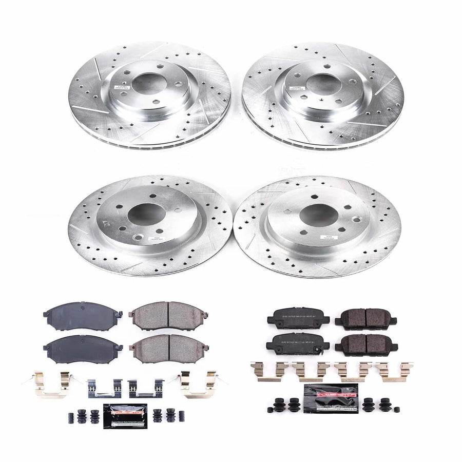 Z23 Evolution Sport Power Stop K8060 Brake Upgrade Kit Front & Rear