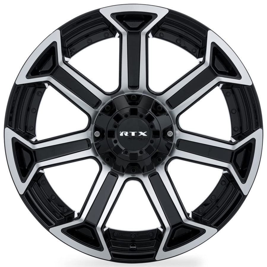 082998 RTX® (Offroad), Peak, Gloss Black Machined, 20x10 6x135 ET-18 CB87.1