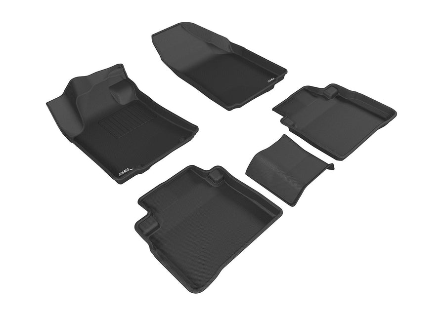 KAGU 3D MAXpider Custom Fit Floor Mat (BLACK) Compatible with NISSAN MAXIMA 2016-2023 - Full Set