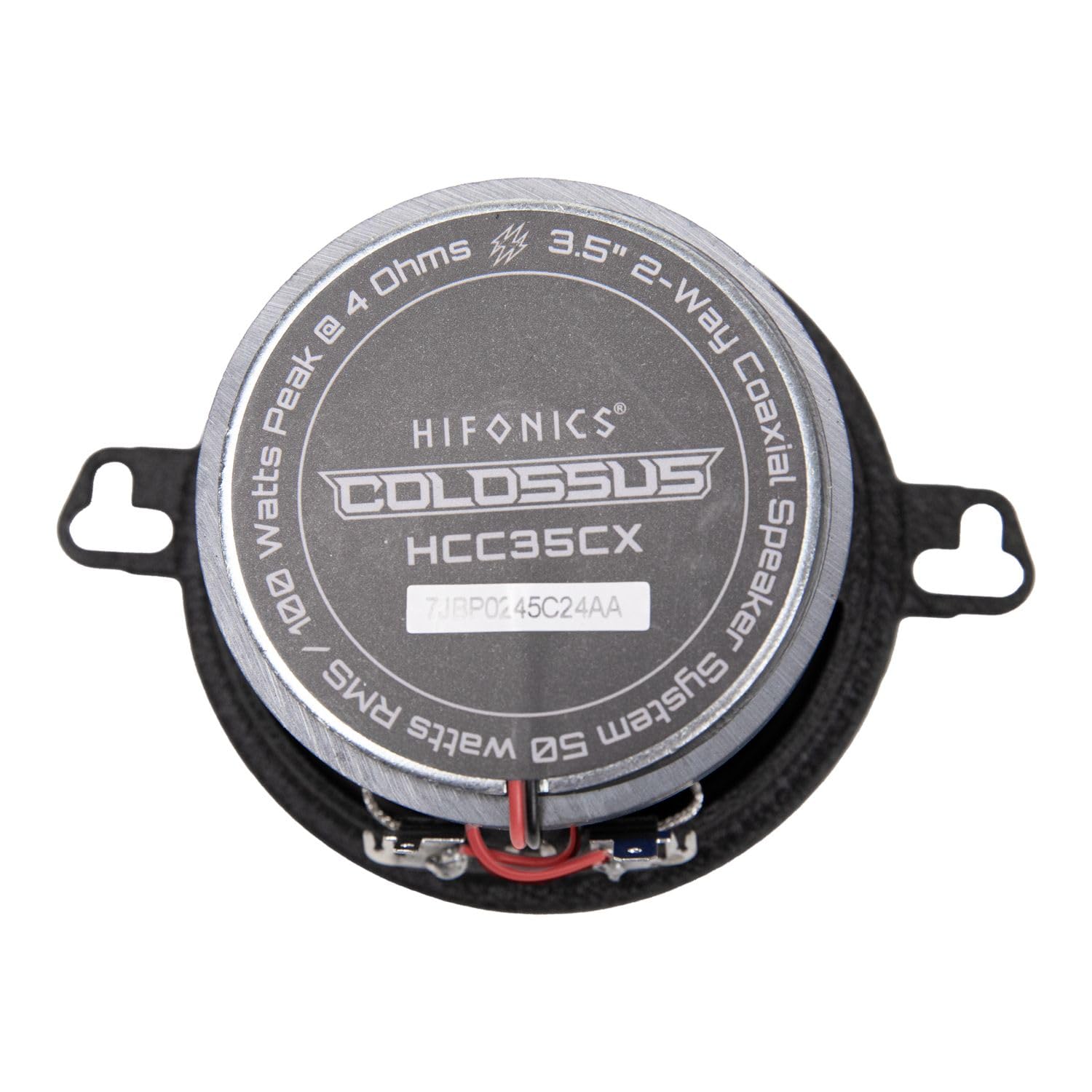 Hifonics Colossus Classic HCC35CX 3.5" Car Speakers - 2-Way Coaxial System with 50W Peak Power, Aluminum Dome Tweeters & Blue Woven Fiber Cones (Pair)