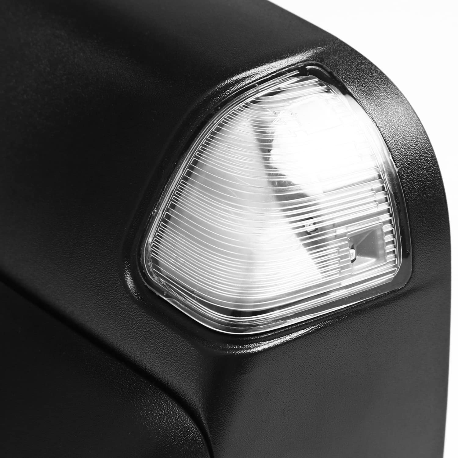 2009 Look SPEC-D TUNING Towing Mirrors w/Turn Signal + Puddle Lights Compatible with 2002-2008 Dodge Ram 1500 2500, Left + Right Pair