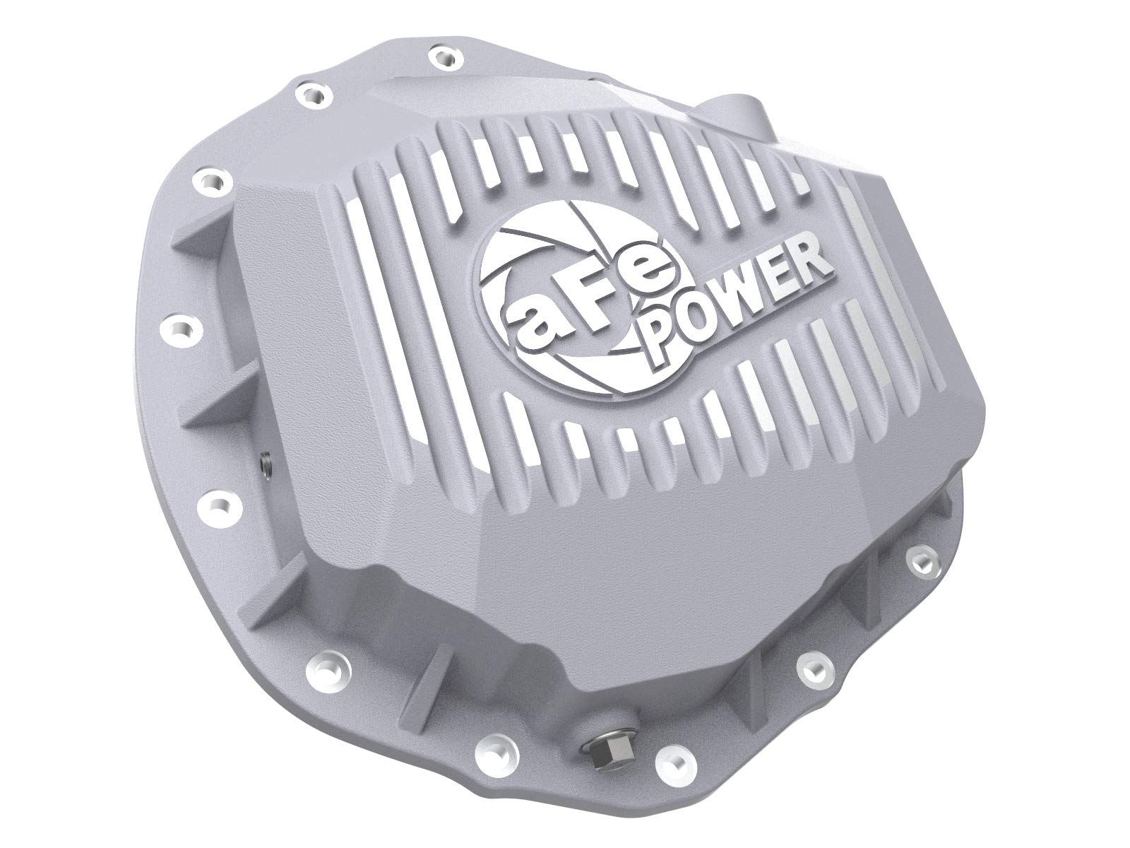 aFe POWER Rear Differential Cover Street Series Raw w/Machined Fins - #46-71260A - GM Trucks 20-23 V8-6.6L (AAM 11.5/12.0-14)