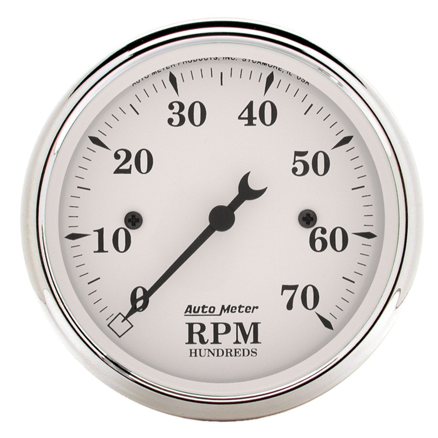 Auto Meter Old TYME 1695 White Electric Tachometer