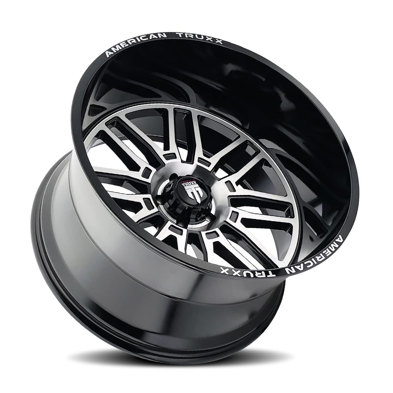 AT1915 Restless American Truxx 24x14 6x135-76mm Black/Machined Wheel Rim