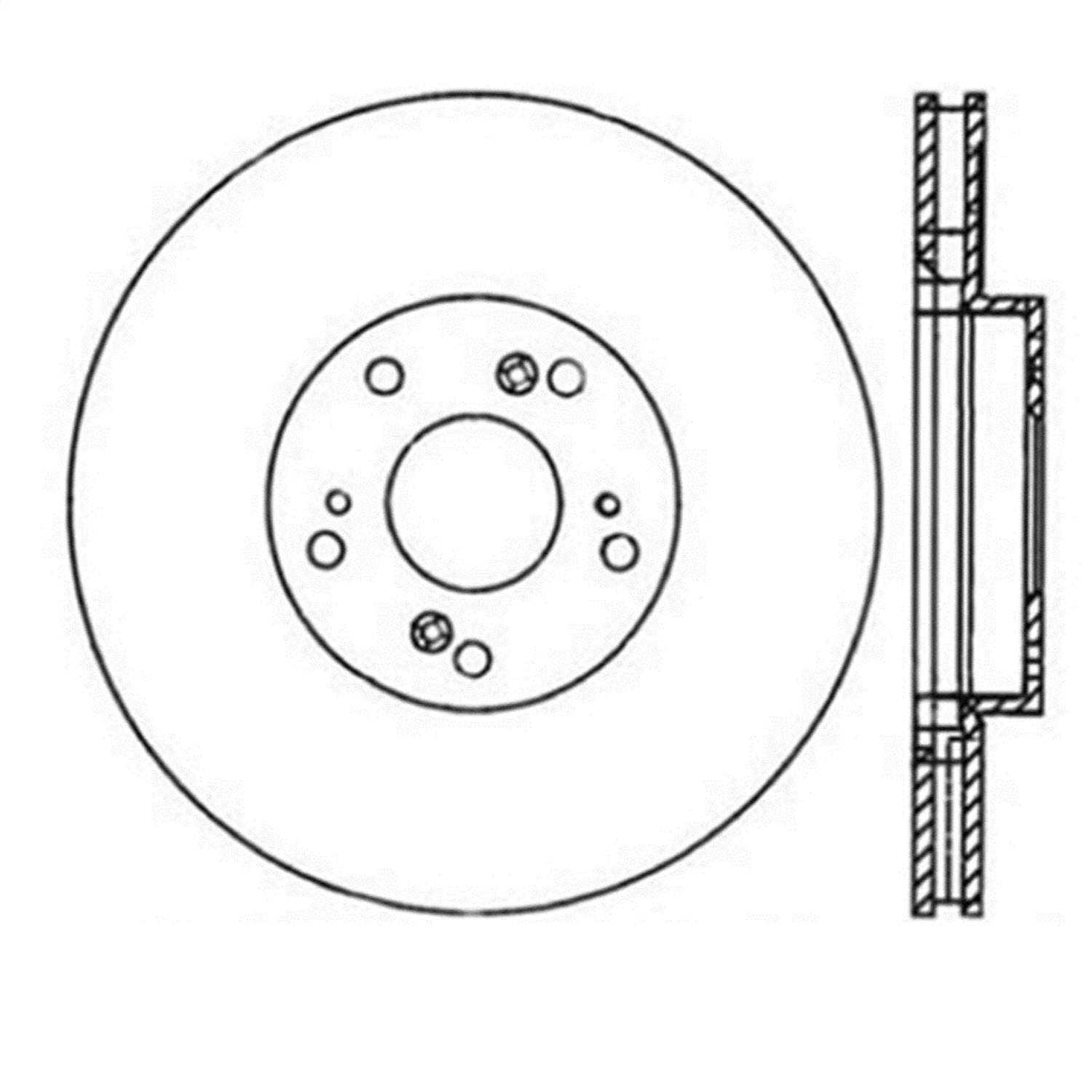 Sport Slotted Brake Rotor StopTech 126.40057SR (Front Right)