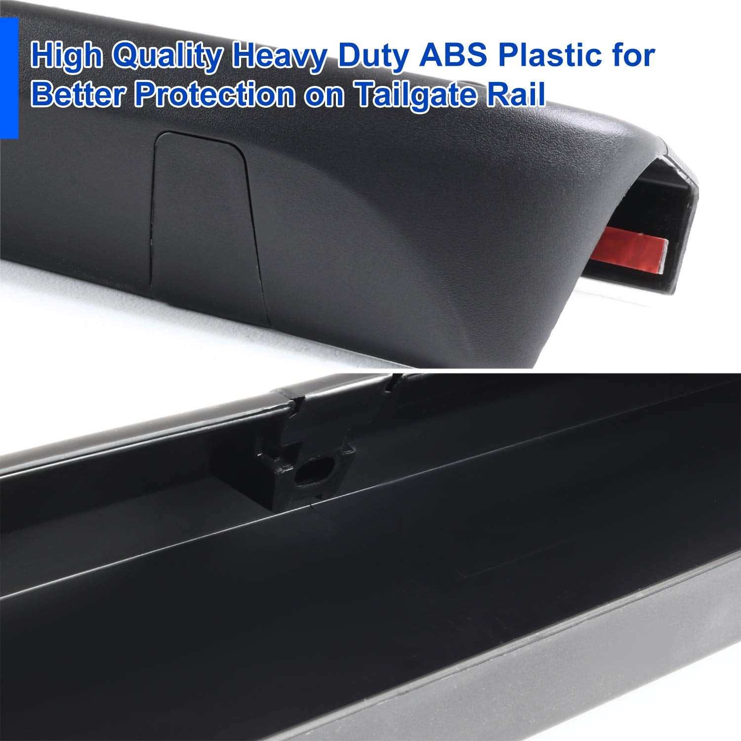Spec-D Tuning ABS Black Tailgate Moulding Spoiler Cover Compatible with 2004-2012 Chevy Colorado GMC Canyon