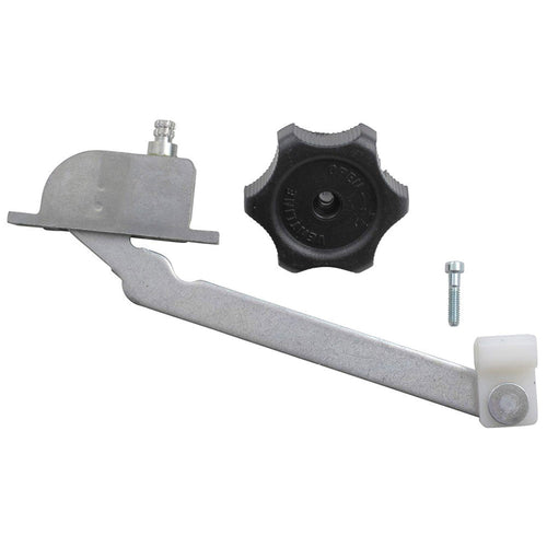 BVD0462-00 Ventline Operator with Black Plastic Knob & Screw for RV Roof Vents Ventadome with Wedge Shaped Covers, Gray, Standard