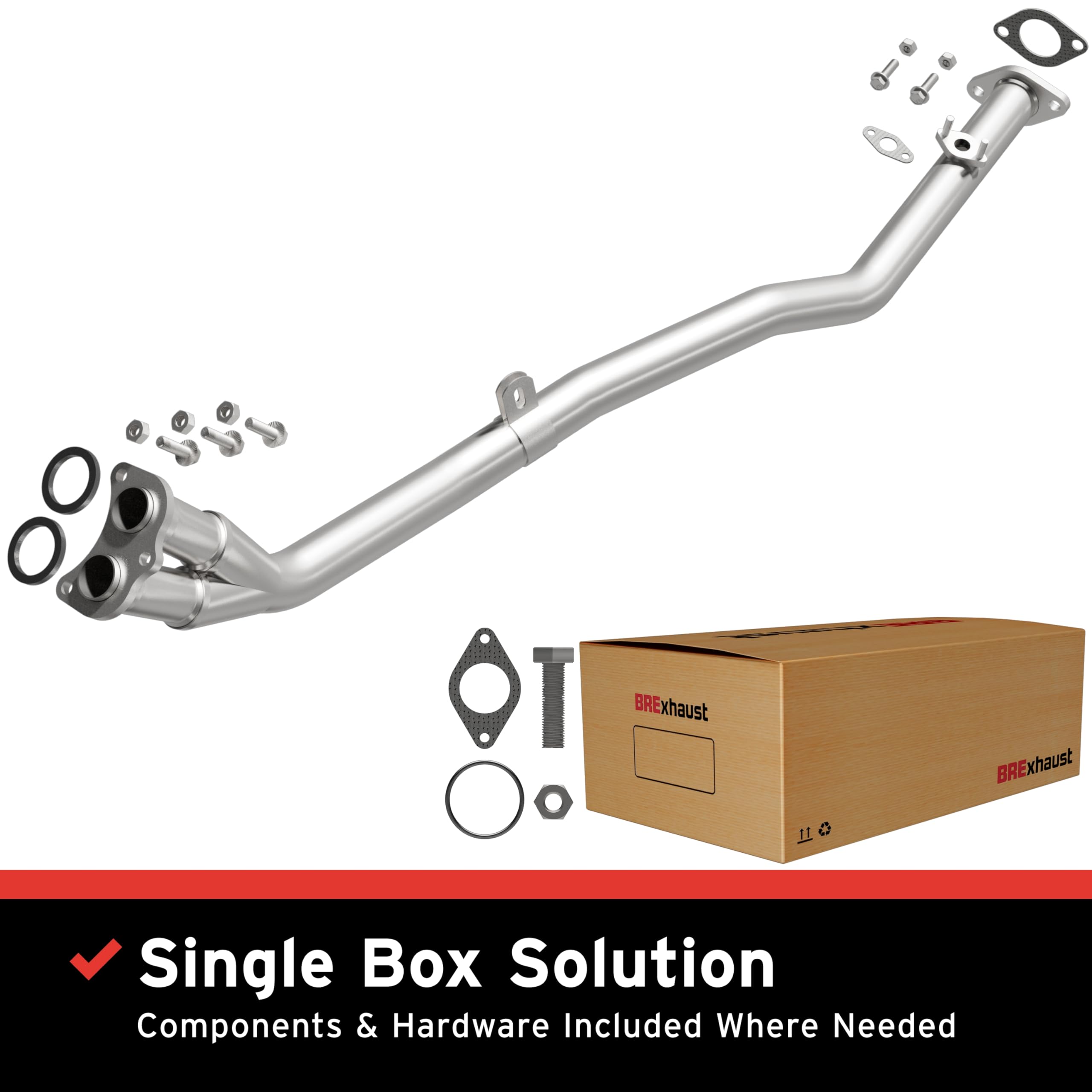 Replacement BRExhaust Front Pipe Kit 107-0224: Direct-Fit, Compatible with 86-88 Pickup 2.4L