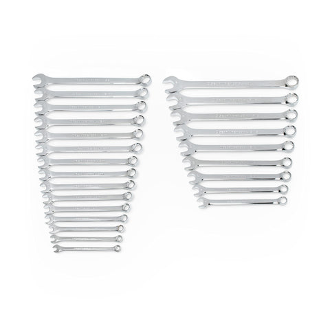 Long Pattern GEARWRENCH Combination SAE/Metric Wrench Set 24 Pc., 12 Point - 81900