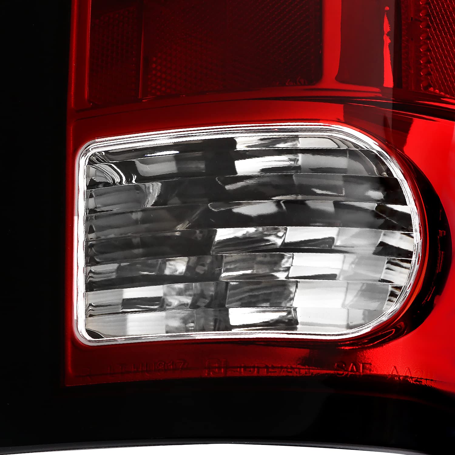 Red LED Tail Lights SPEC-D TUNING w/LED Light Bar Compatible with 2009-2018 Dodge Ram 1500, 2010-2018 Dodge Ram 2500/3500, Left + Right Pair Assembly