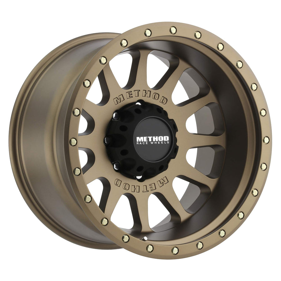 Method Race Wheels 20x10" 605 NV Bronze 8x170", 24mm offset 4.55" Backspace, MR60521087924N